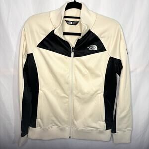 Womens Black and Cream North Face, Size Large